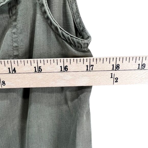 Altar'd State Vest Womens Small Olive Green Utility Zip Snap Pockets Gorpcore - Picture 8 of 12